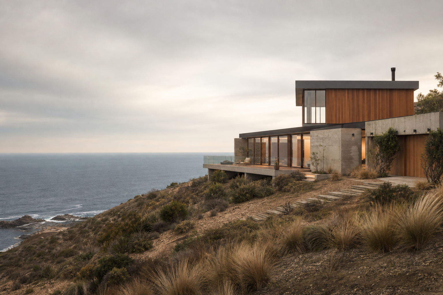Casa Horizonte: vivienda costera contemporánea en Zapallar